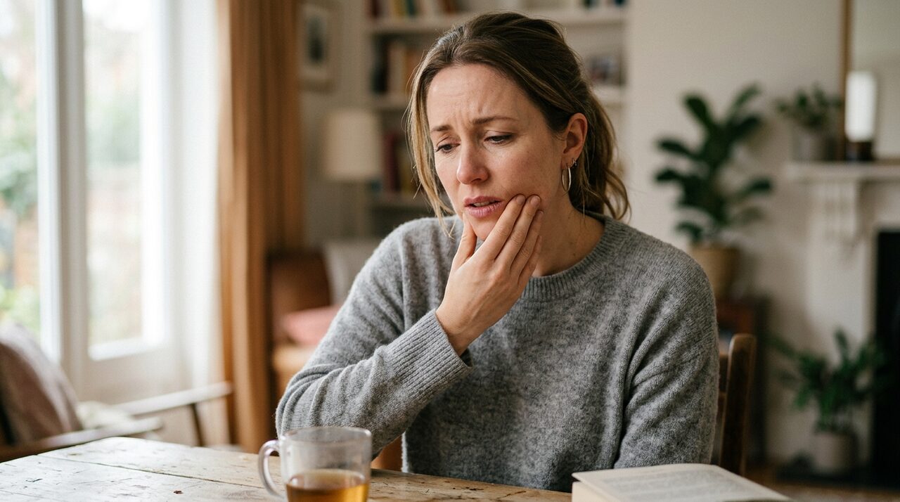 Woman experiencing dental discomfort and gum sensitivity